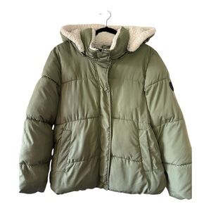 Madden Girl Olive Green Puffer Jacket